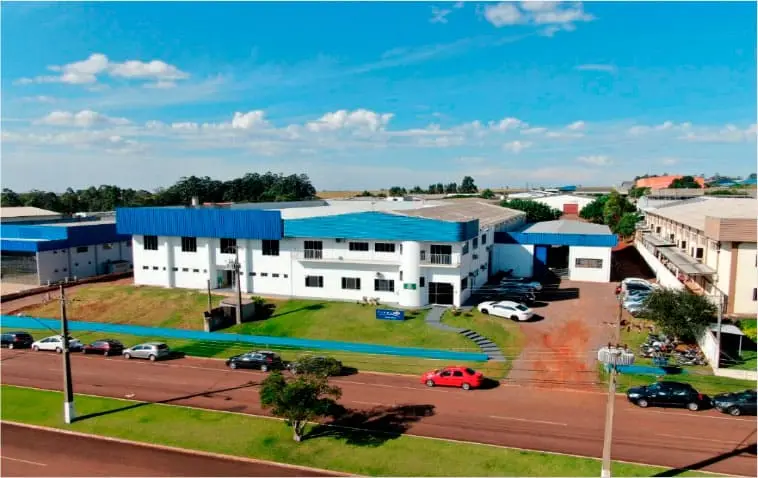 Vista aérea da unidade do grupo em 2019